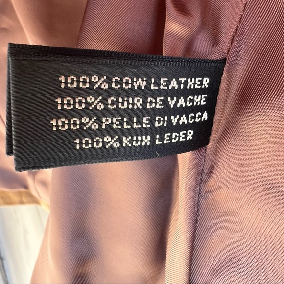 Vintage Ralph Lauren Collection Black Label Leather Jacket Blazer size 4 - Picture 14 of 14